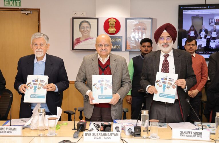 NITI Aayog releases Export Preparedness  Index 2024 presenting state and UT export  readiness